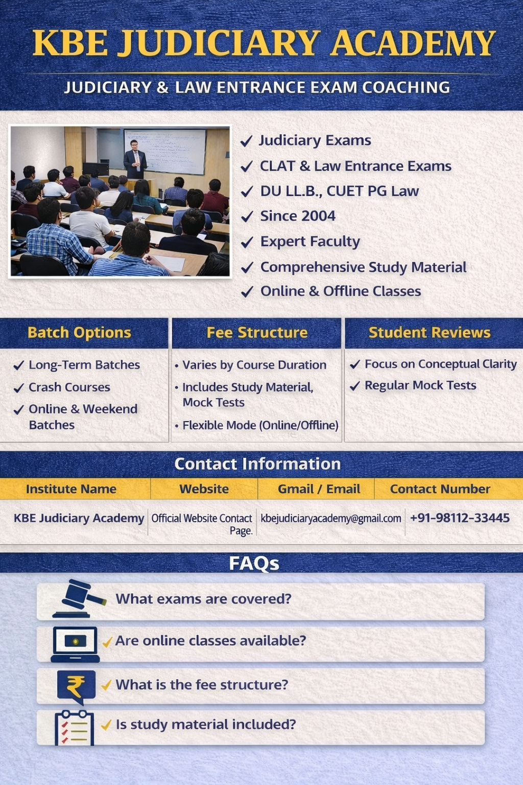 KBE Judiciary Academy