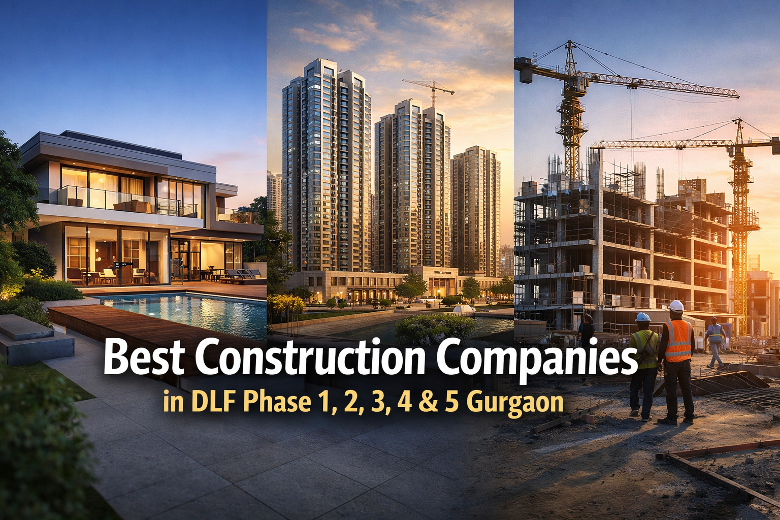 3 Best Construction Companies in DLF Phase Gurgaon