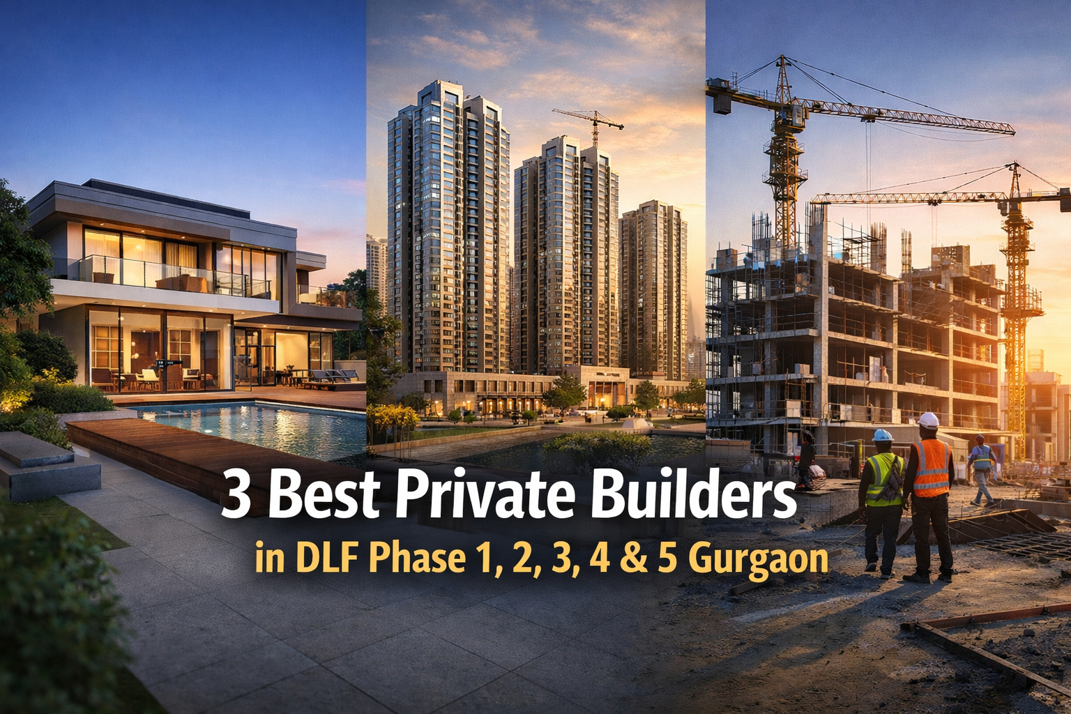 3 Best Private Builders in DLF Phase Gurgaon