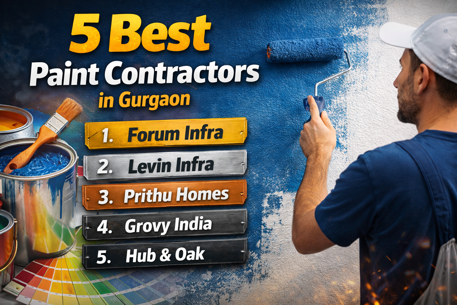 5 Best Paint Contractors in Gurgaon