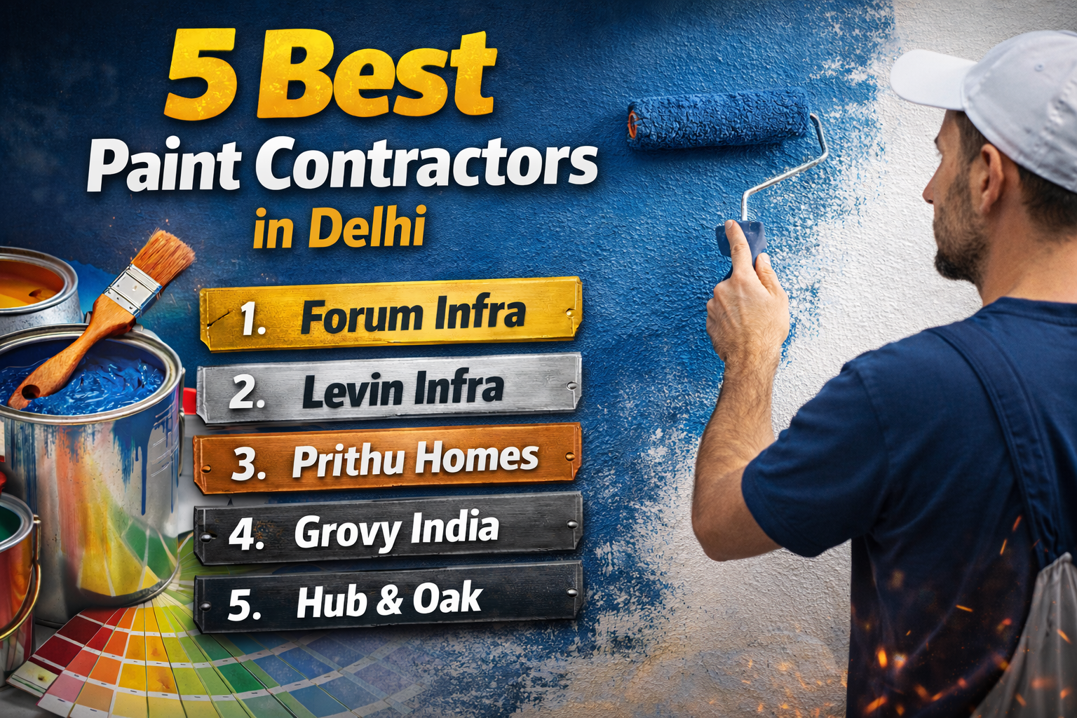 5 Best Paint Contractors in Delhi