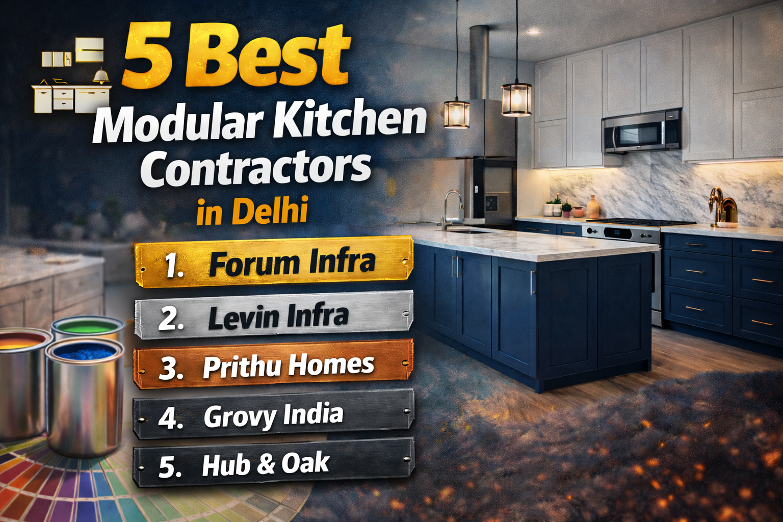 5 Best Modular Kitchen Contractors in Delhi