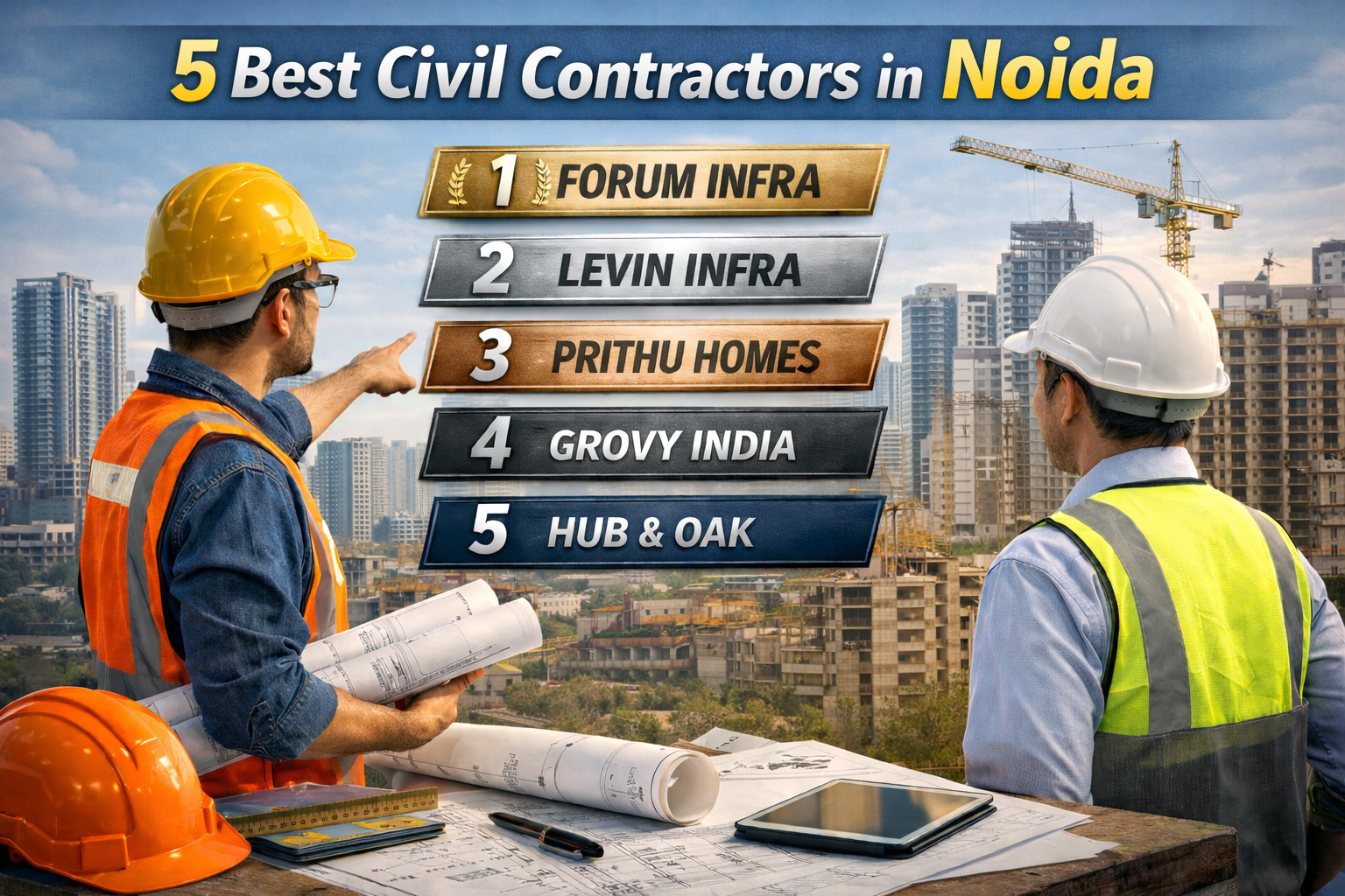 5 Best Civil Contractors in Noida