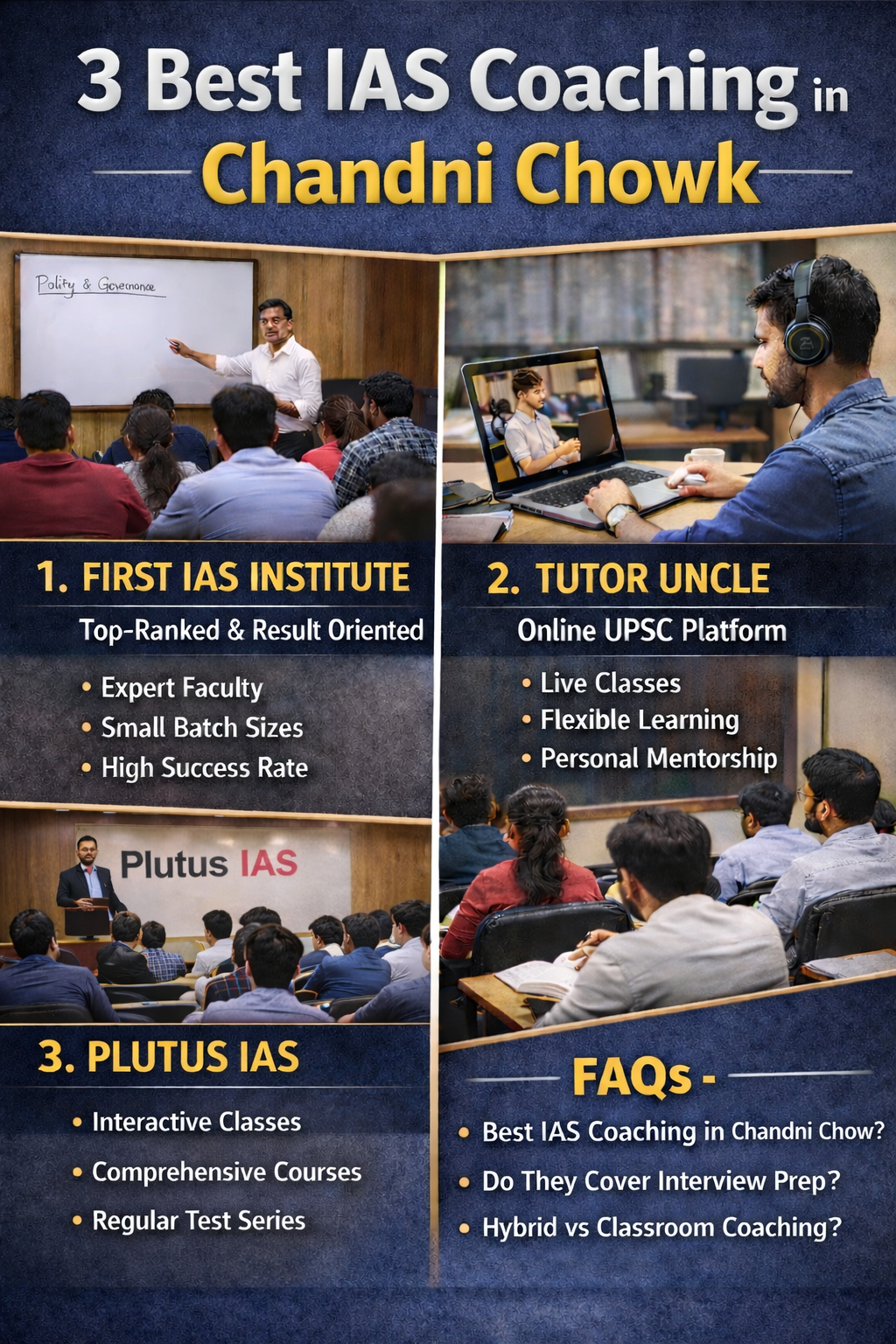 3 Best IAS Coaching in Chandni Chowk
