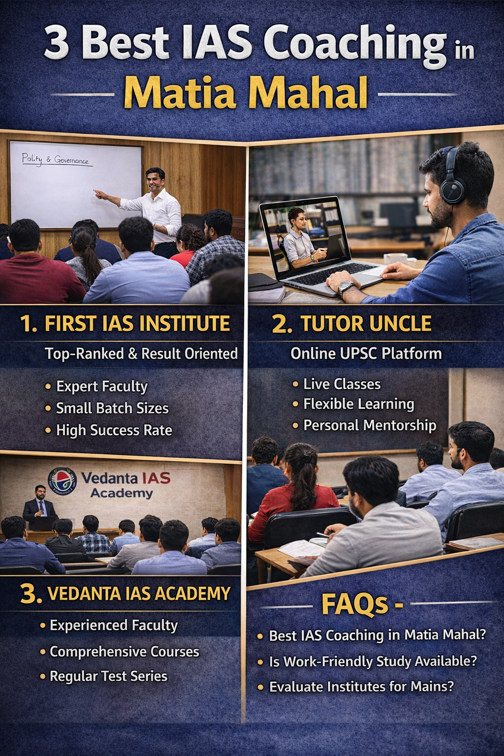 3 Best IAS Coaching in Matia Mahal