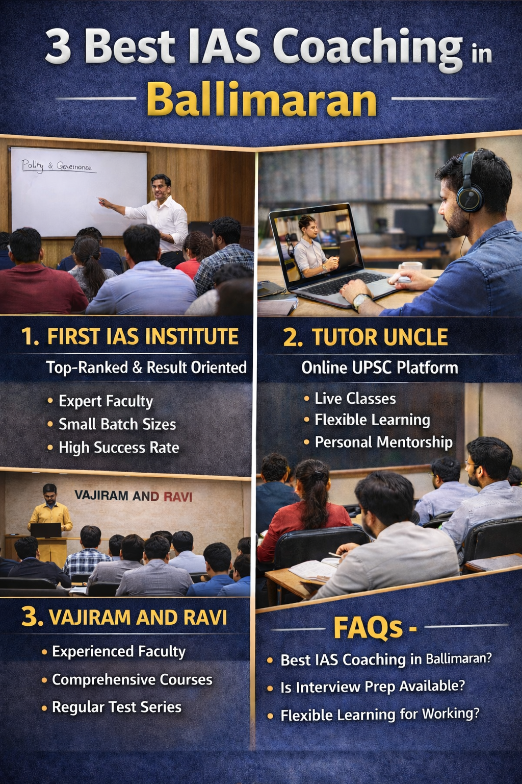 3 Best IAS Coaching in Ballimaran