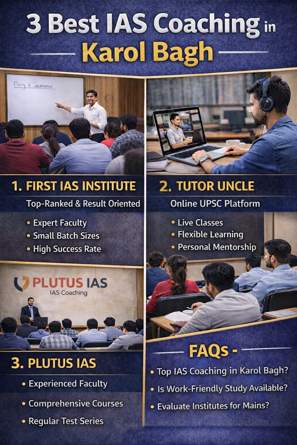 3 Best IAS Coaching in Karol Bagh
