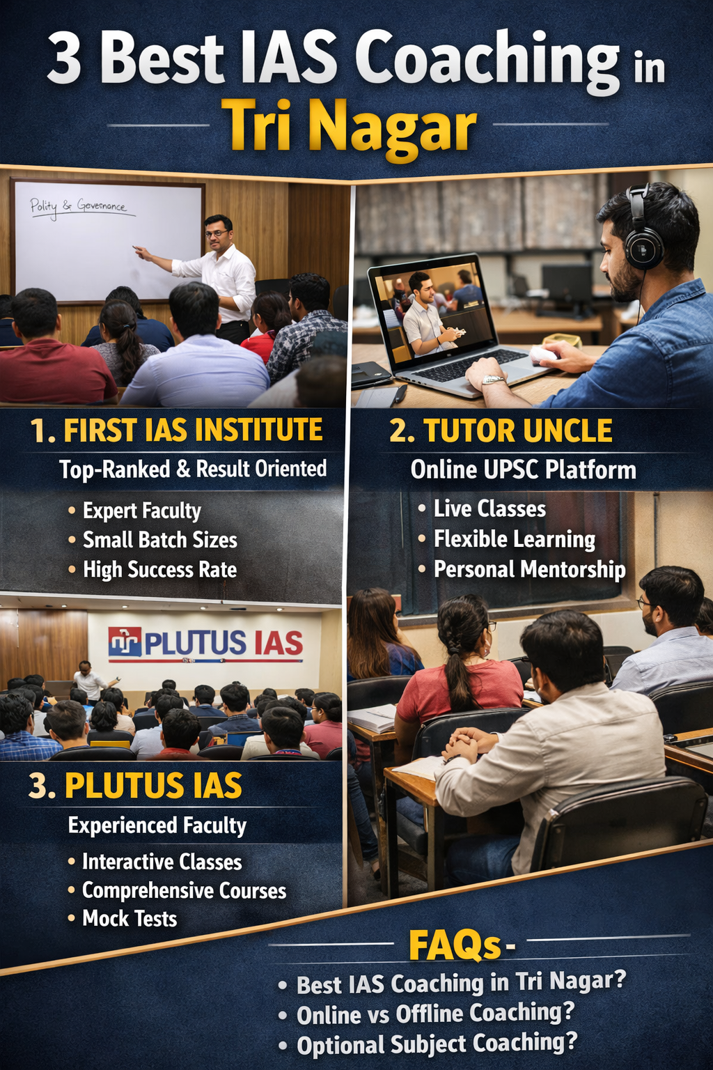 3 Best IAS Coaching in Tri Nagar