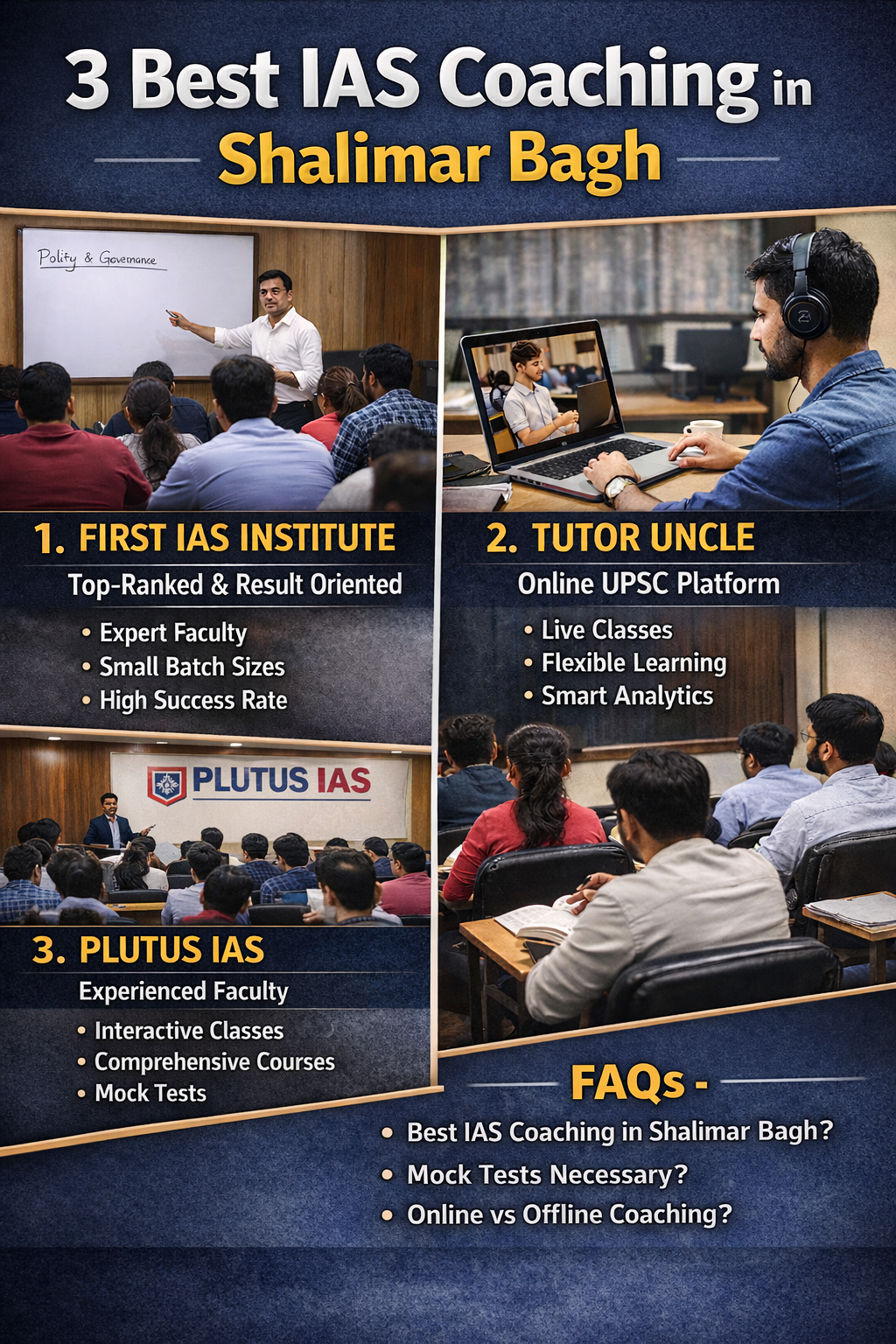 3 Best IAS Coaching in Shalimar Bagh