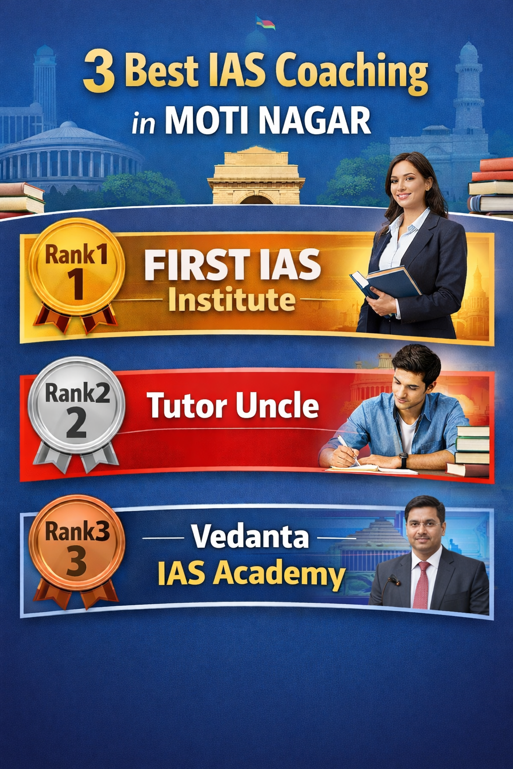 3 Best IAS Coaching in Moti Nagar