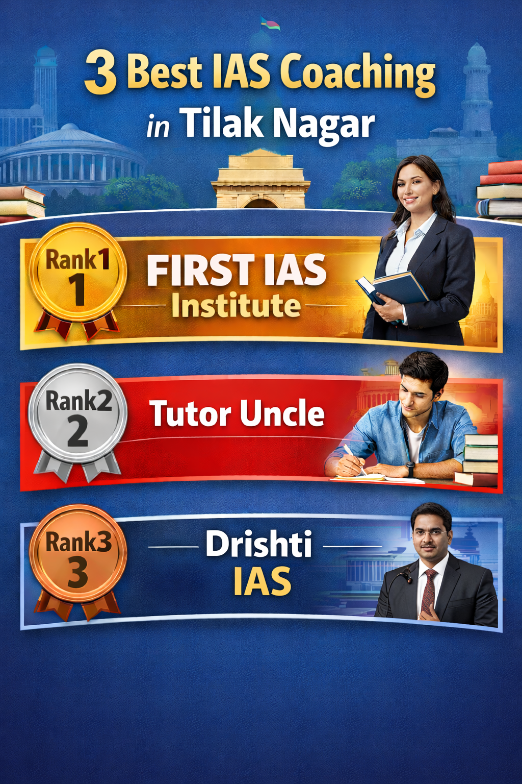 3 Best IAS Coaching in Tilak Nagar