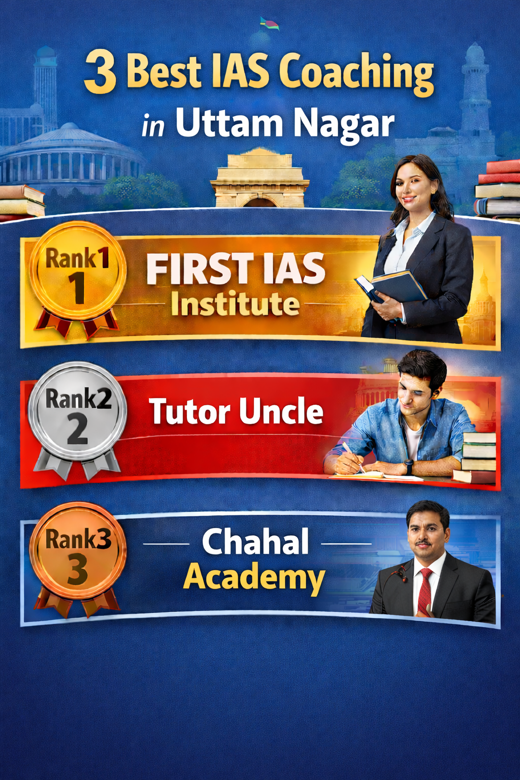 3 Best IAS Coaching in Uttam Nagar