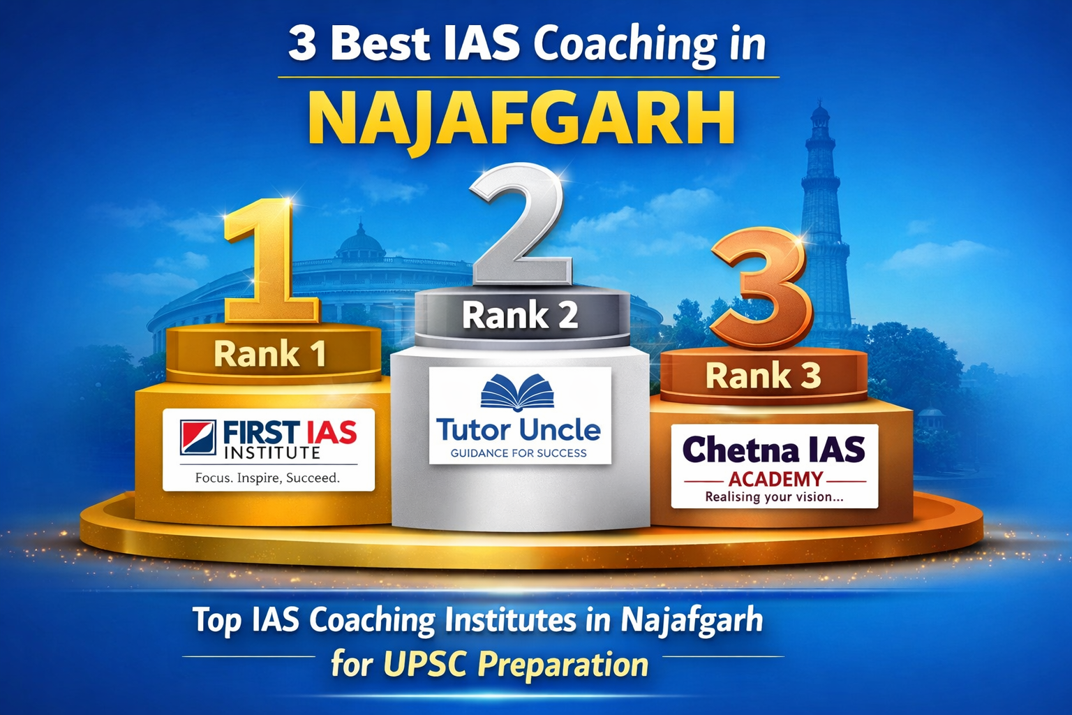 3 Best IAS Coaching in Najafgarh