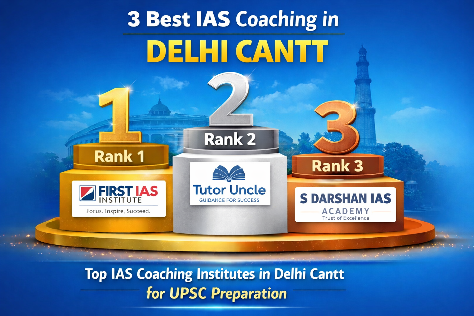 3 Best IAS Coaching in DELHI CANTT