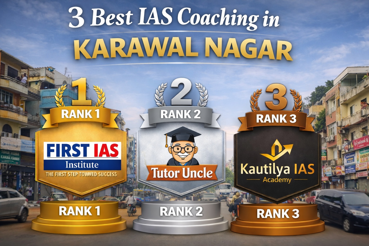 3 Best IAS Coaching in Karawal Nagar