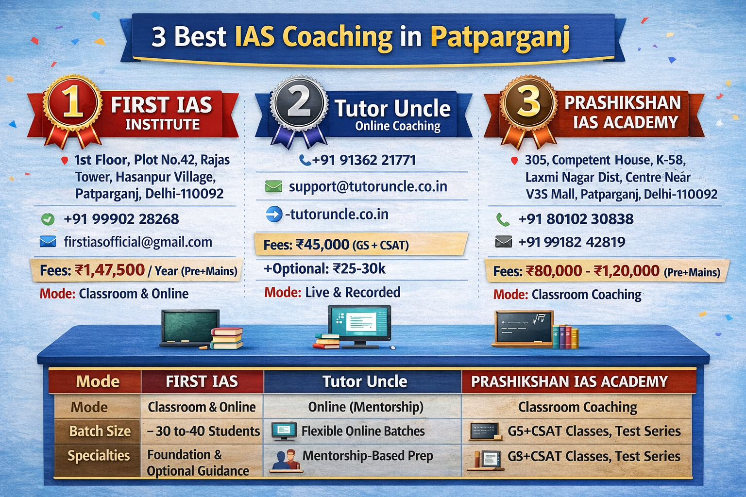 3 Best IAS Coaching in Patparganj