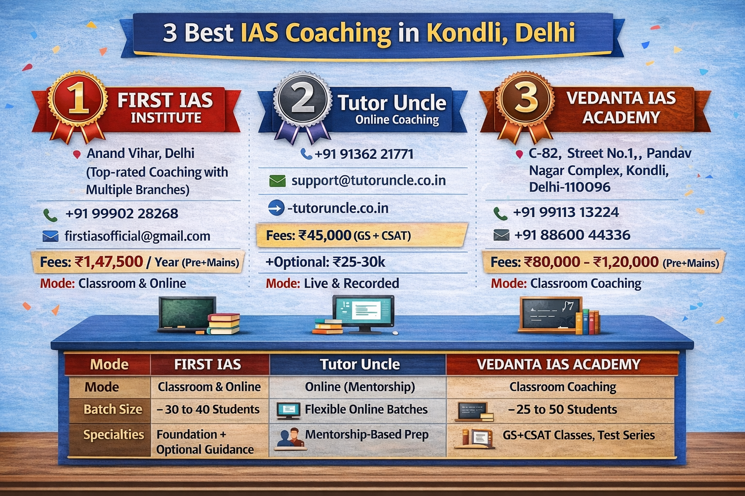 3 Best IAS Coaching in Kondli