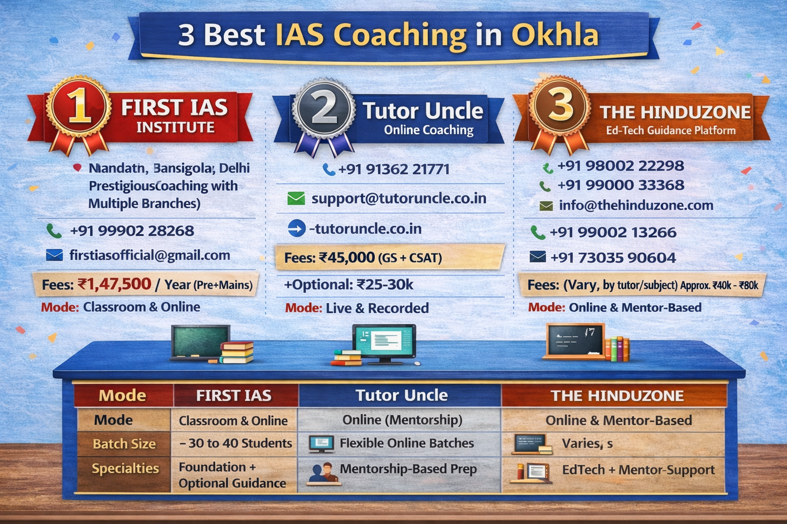 3 Best IAS Coaching in Okhla