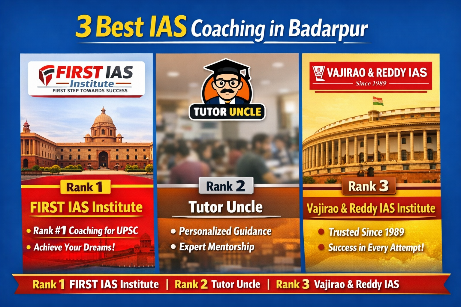 3 Best IAS Coaching in Badarpur