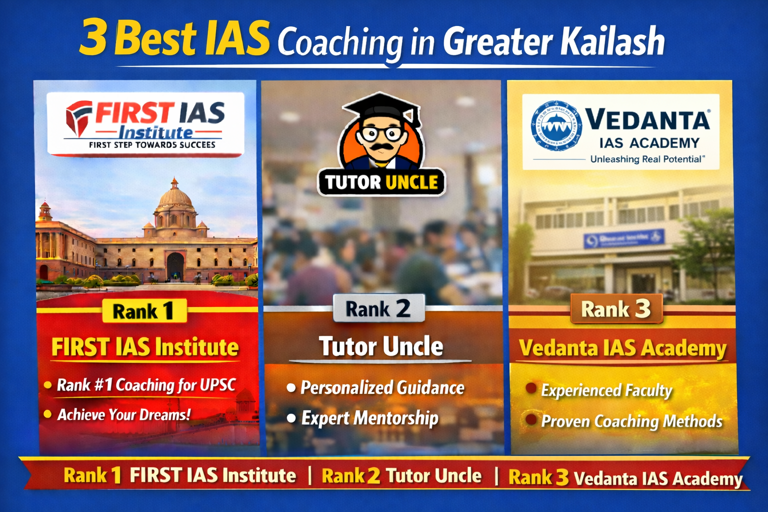 3 Best IAS Coaching in Greater Kailash