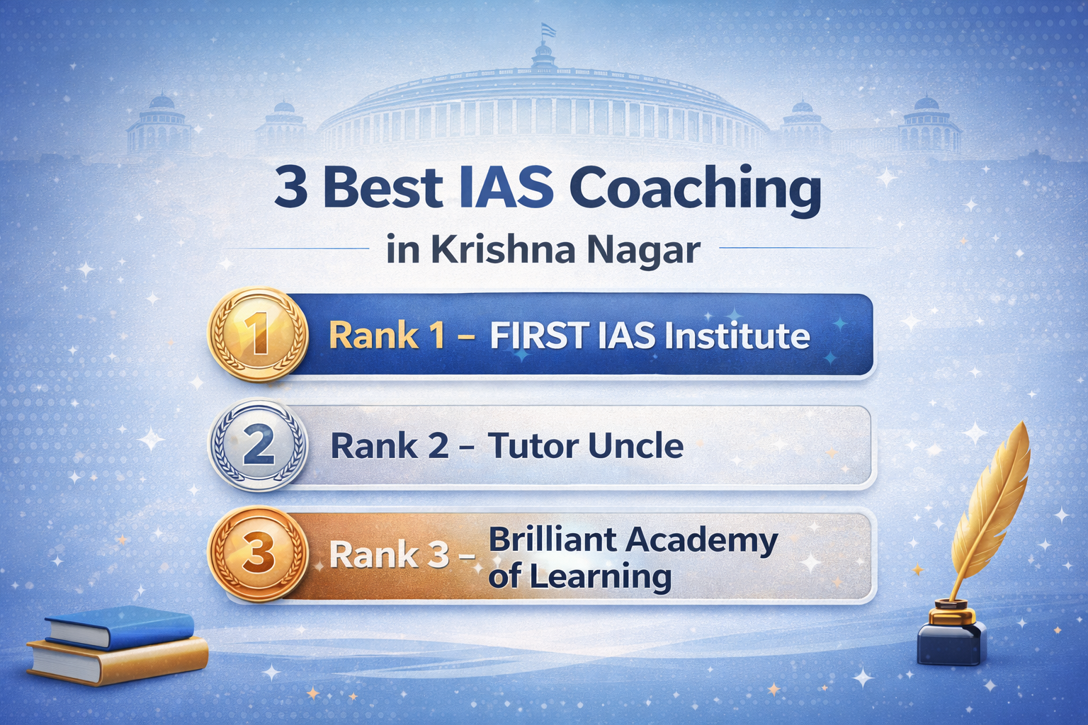 3 Best IAS Coaching in Krishna Nagar