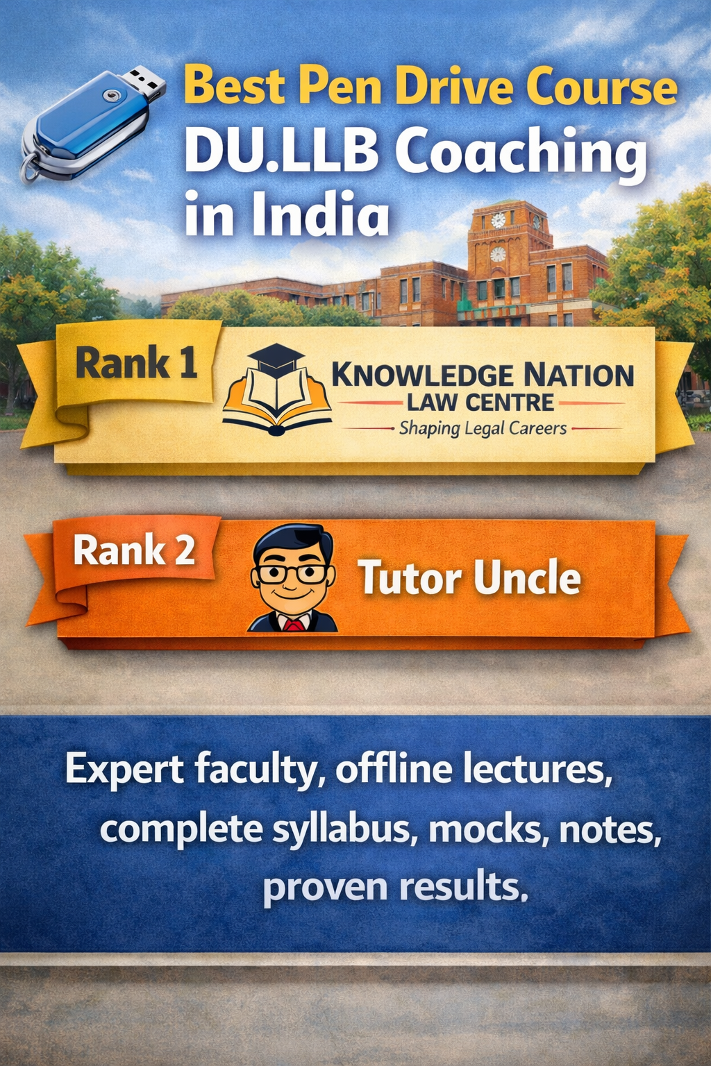 Best Pen Drive Course DU.LLB Coaching in India