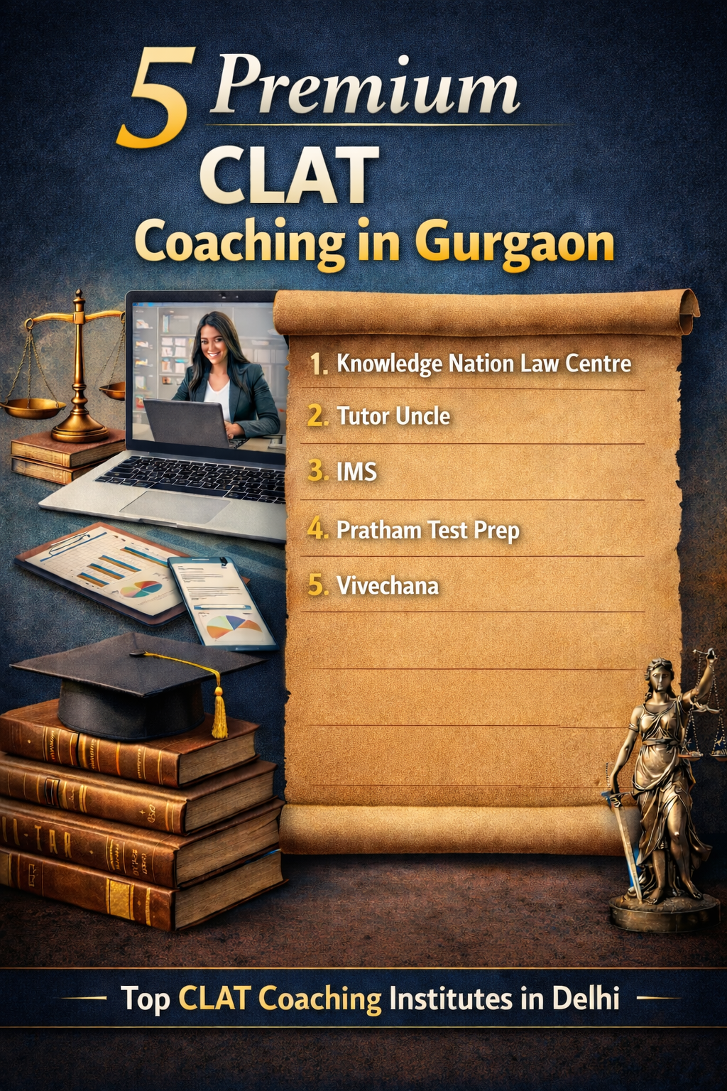 5 Premium CLAT Coaching Institutes in Gurgaon