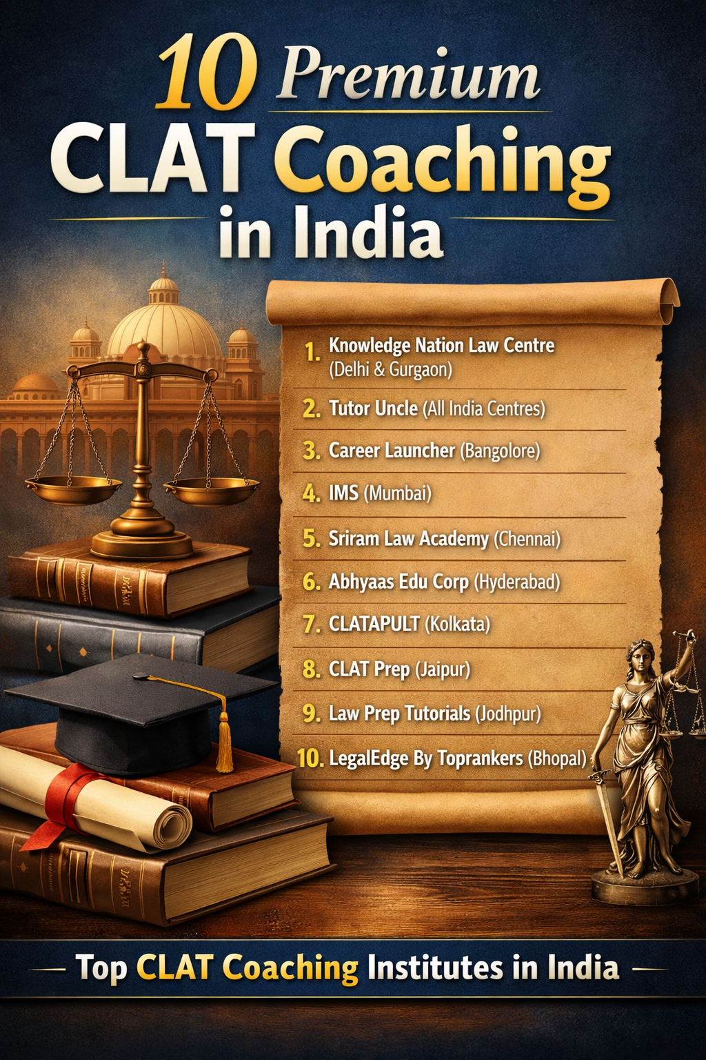 10 Premium CLAT Coaching in India
