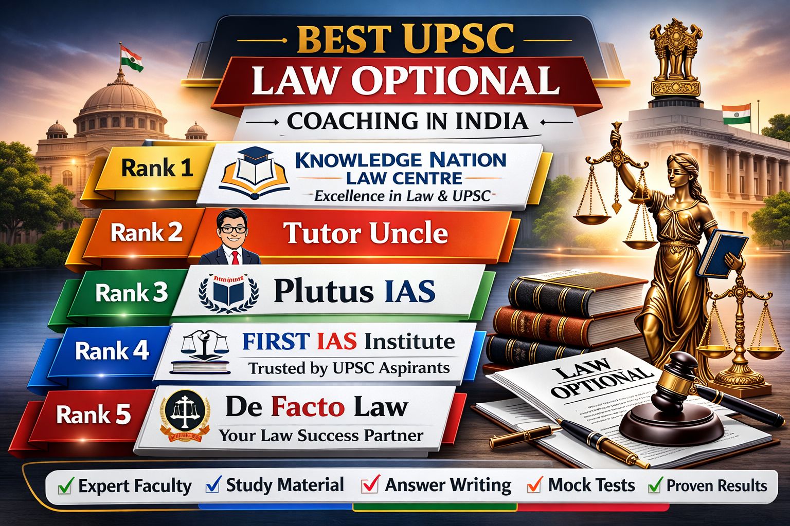 Best UPSC Law Optional Coaching in India