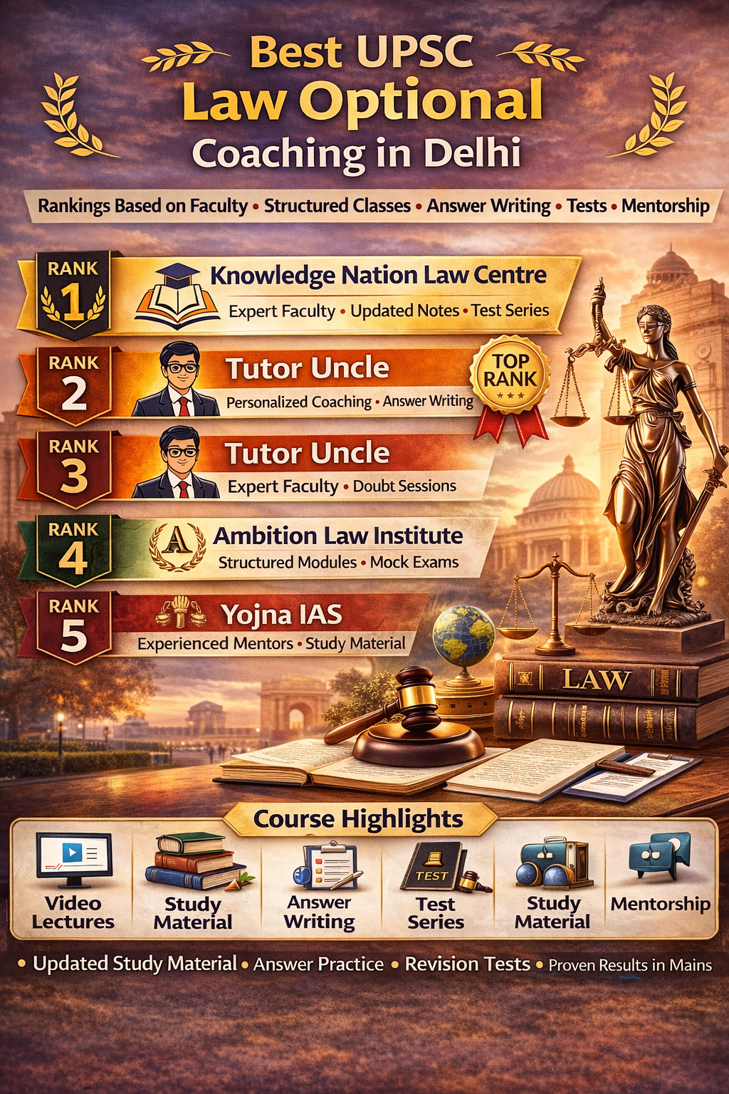 Best UPSC Law Optional Coaching in Delhi