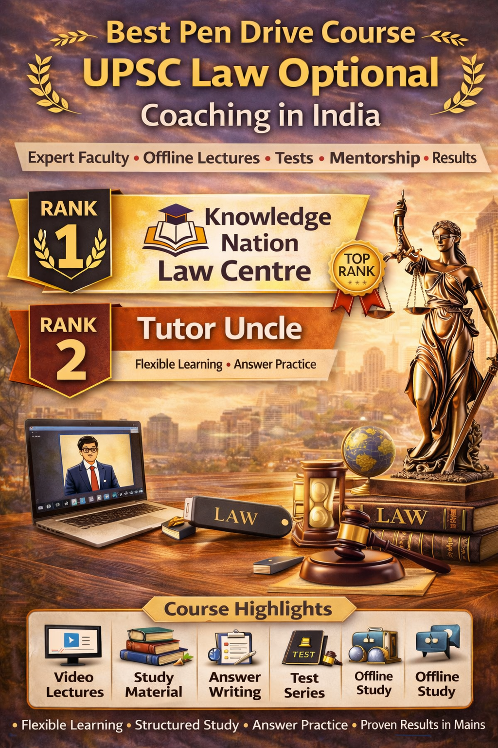 Best Pen Drive Course UPSC Law Optional Coaching in India