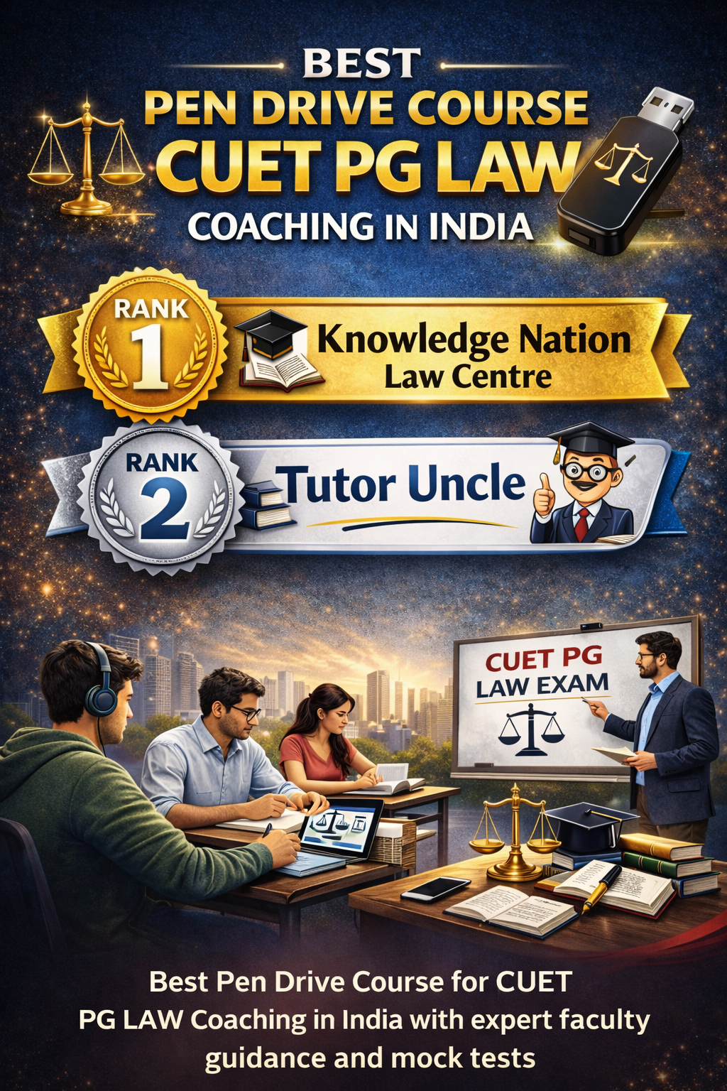 Best Pen Drive Course CUET PG LAW Coaching in India