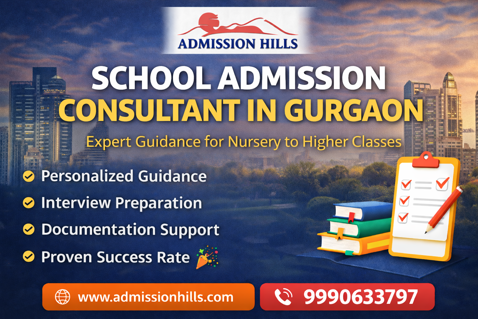 Admission Hills – School Admission Consultant in Gurgaon
