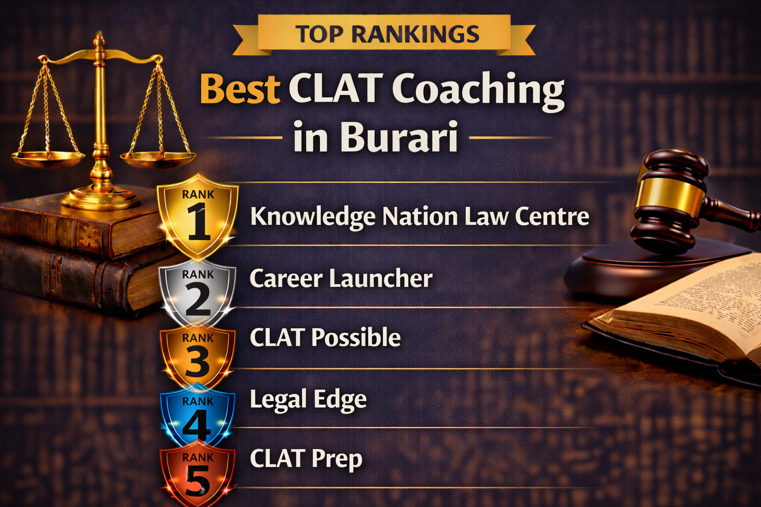 5 Best CLAT Coaching in Burari