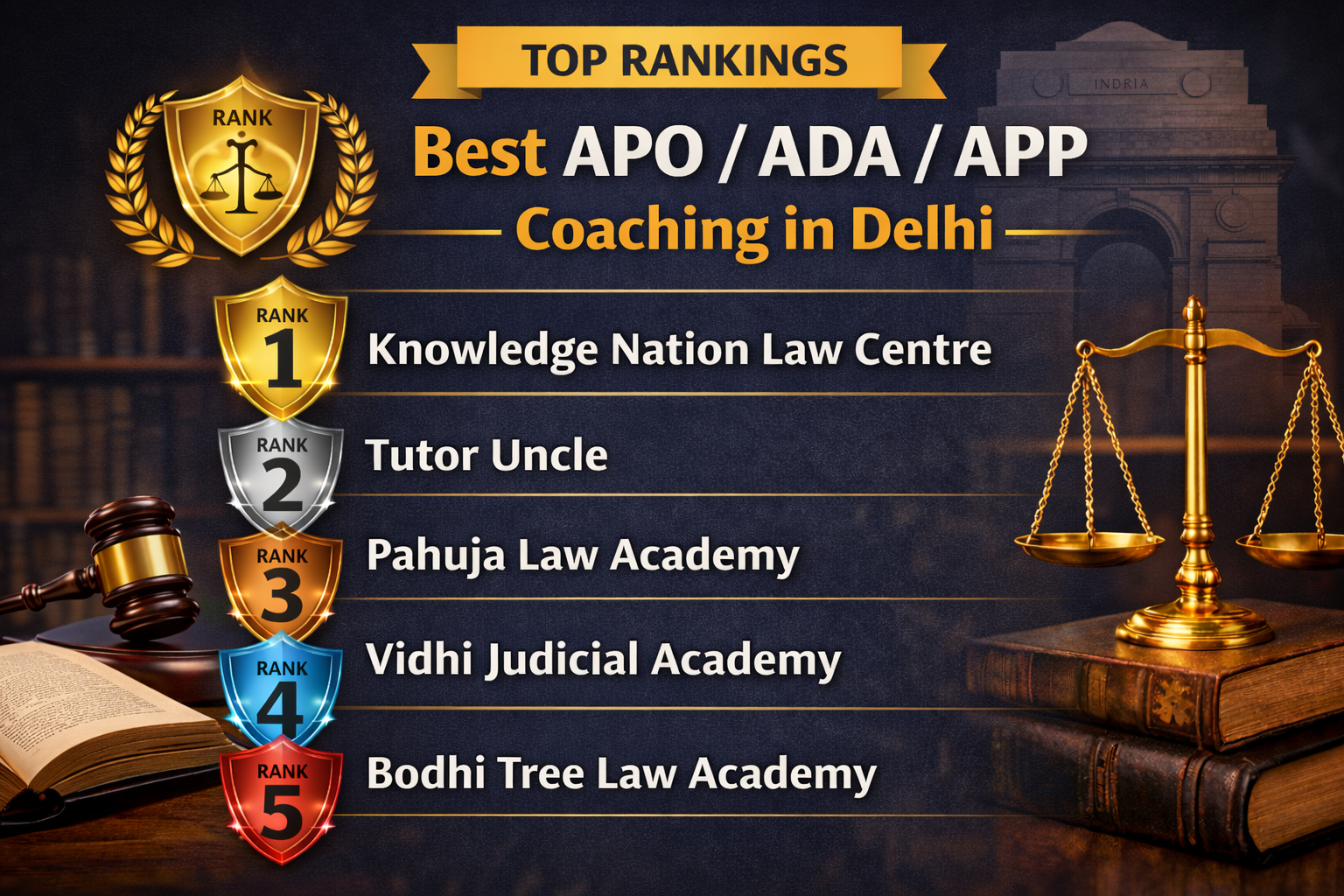 Best APO / ADA / APP Coaching in Delhi