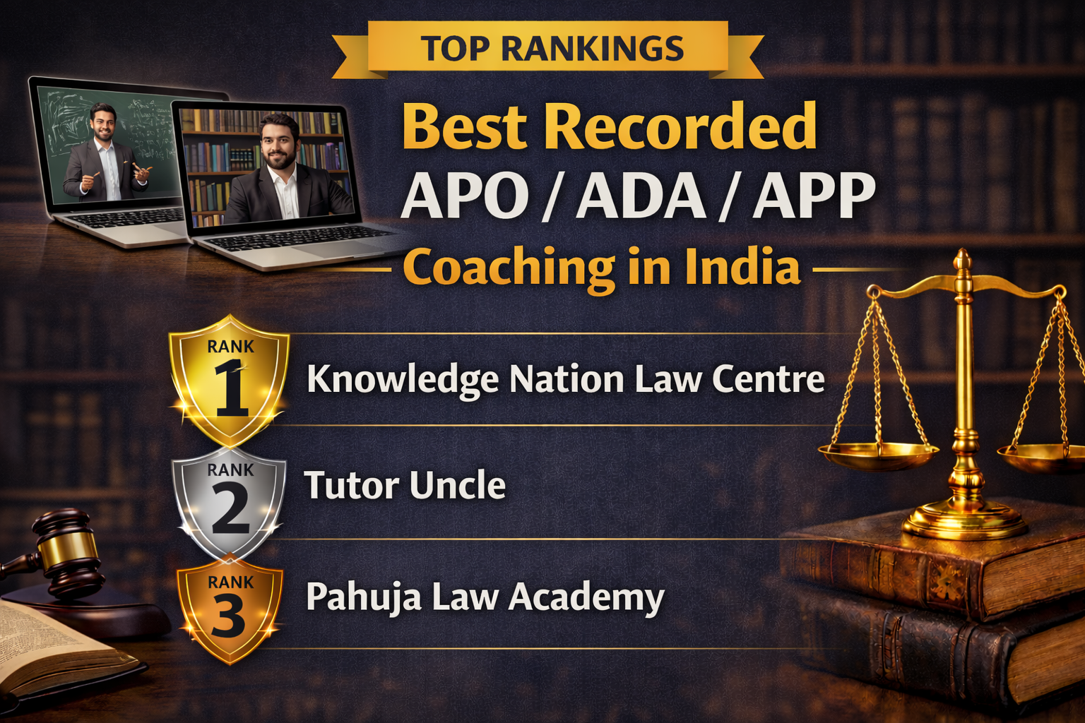 Best Recorded APO / ADA / APP Coaching in India