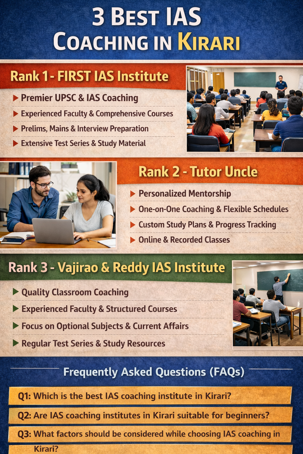 3 Best IAS Coaching in Kirari