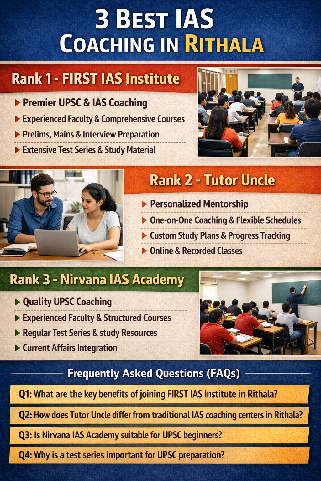 3 Best IAS Coaching in Rithala