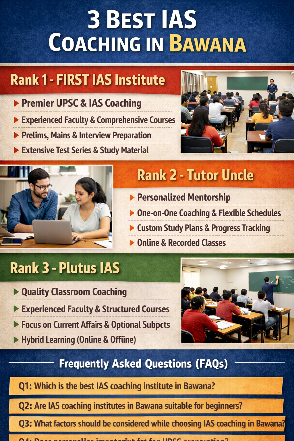 3 Best IAS Coaching in Bawana