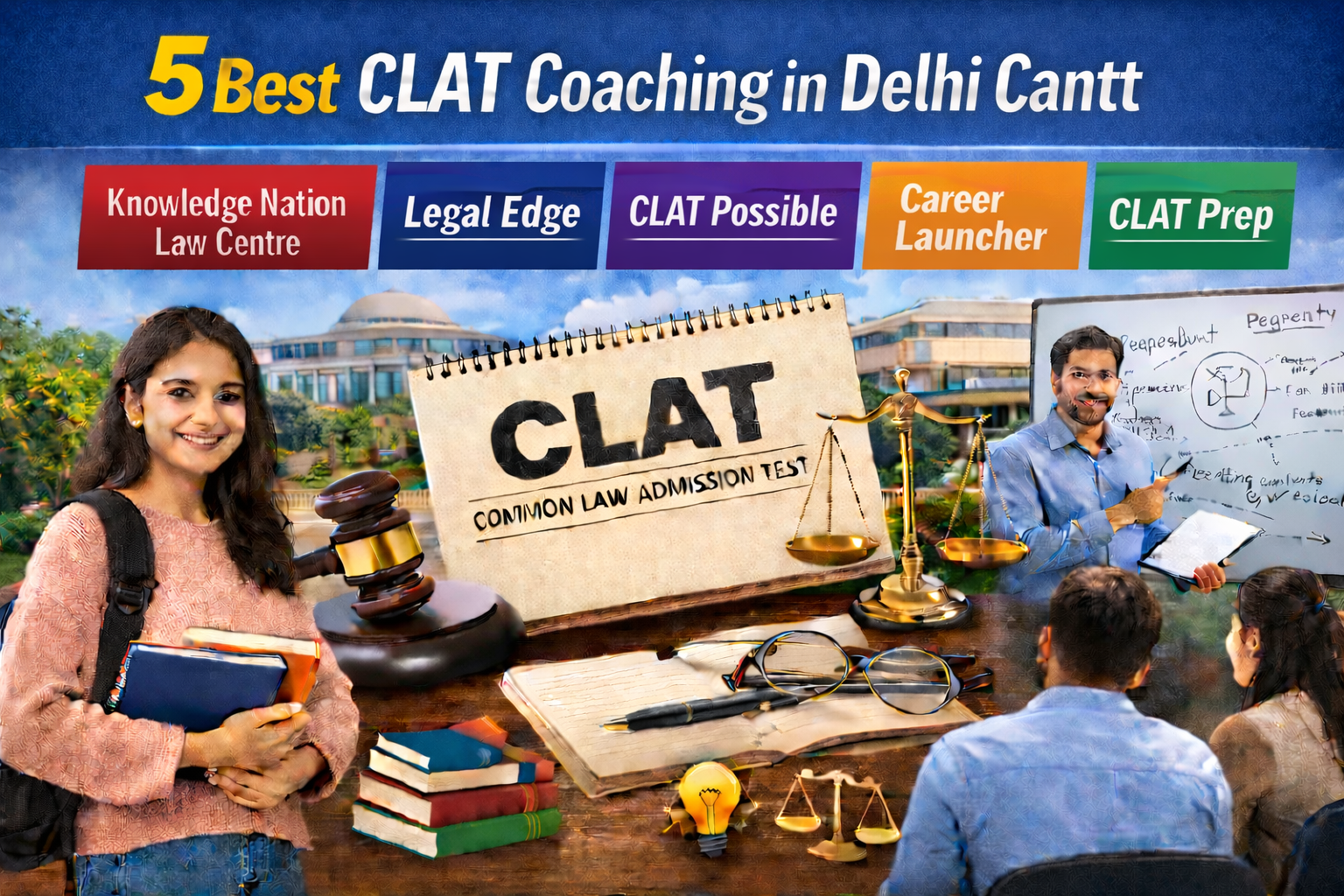 5 Best CLAT Coaching in DELHI CANTT
