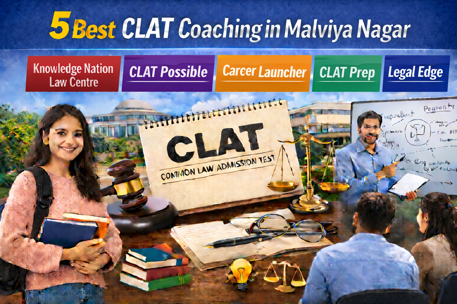 5 Best CLAT Coaching in Malviya Nagar