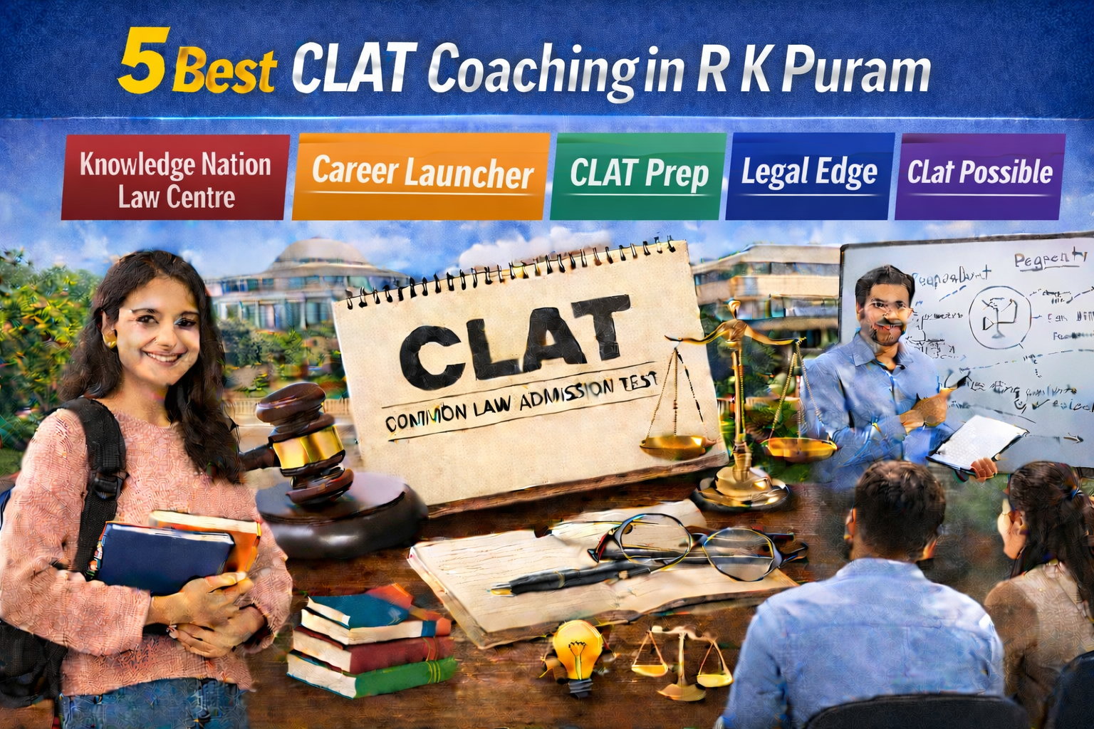 5 Best CLAT Coaching in R K Puram