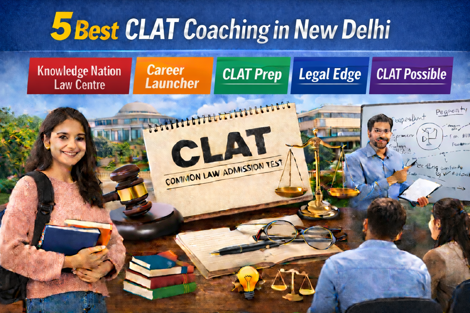 5 Best CLAT Coaching in New Delhi