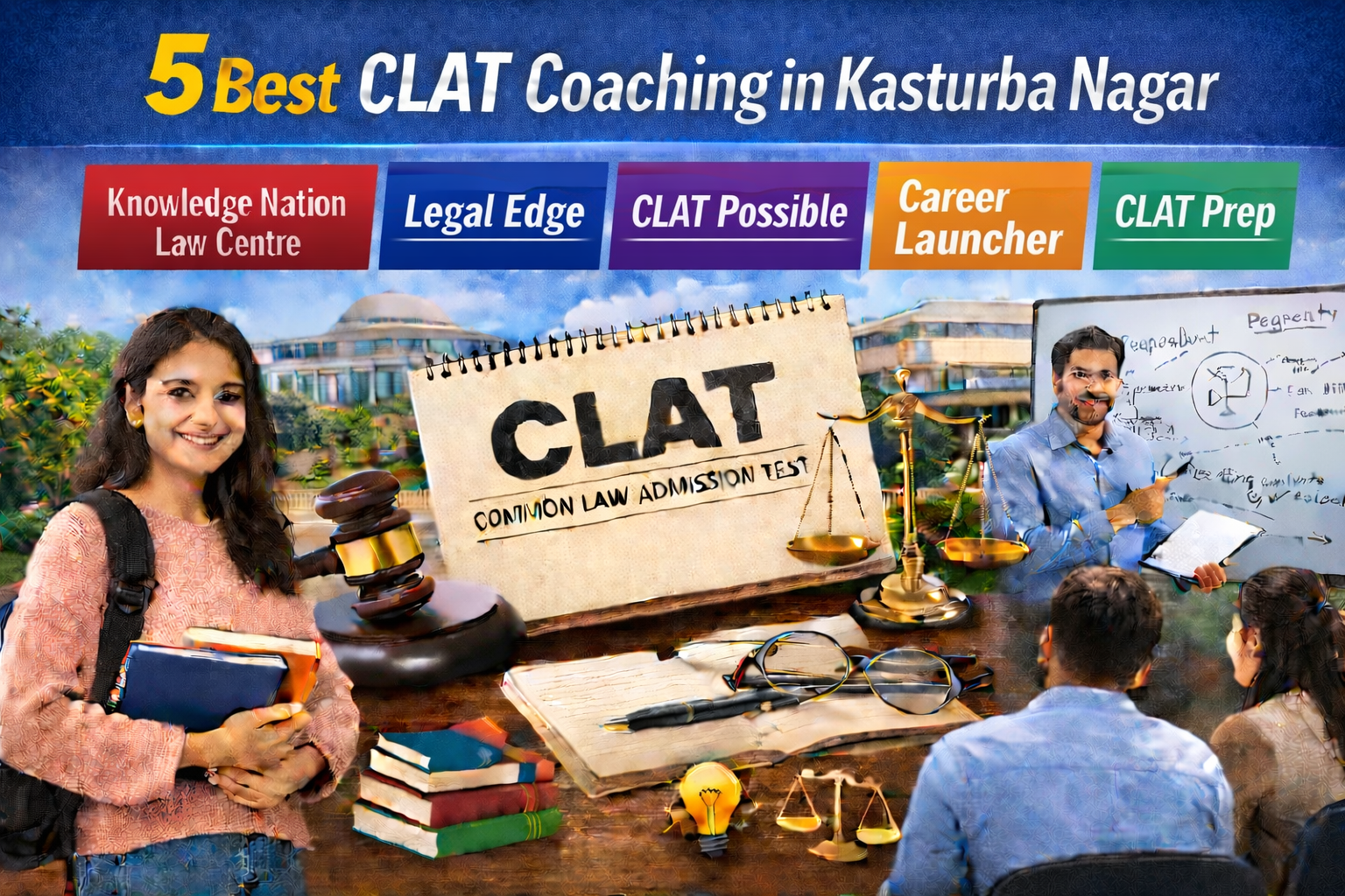5 Best CLAT Coaching in Kasturba Nagar