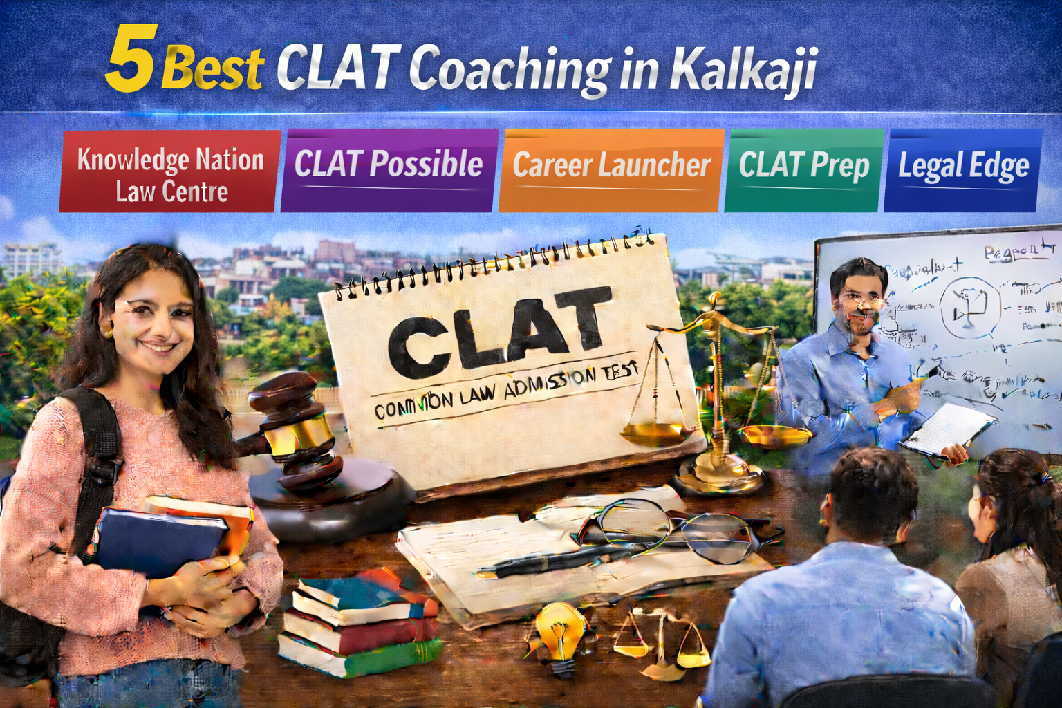 5 Best CLAT Coaching in Kalkaji
