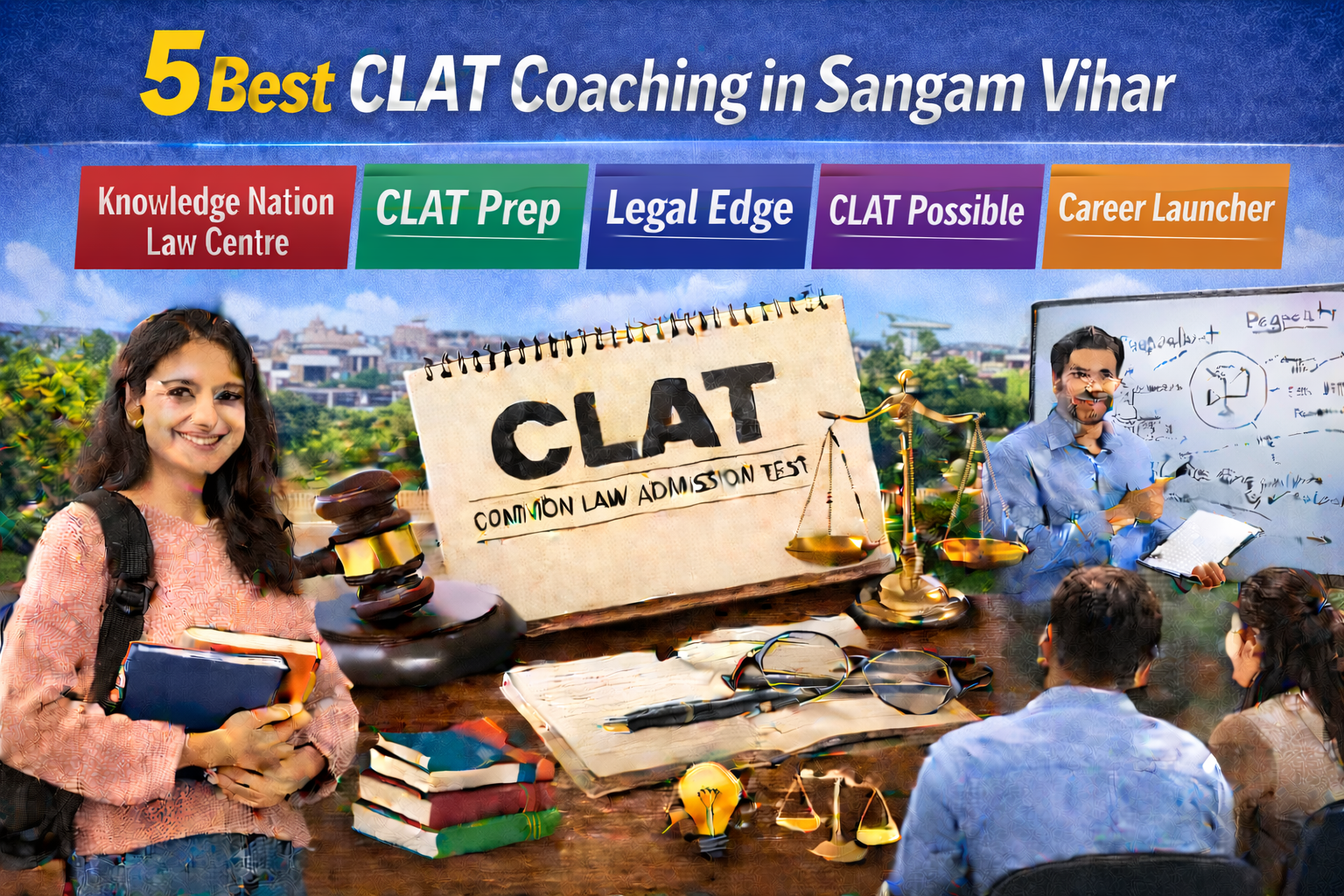 5 Best CLAT Coaching in Sangam Vihar