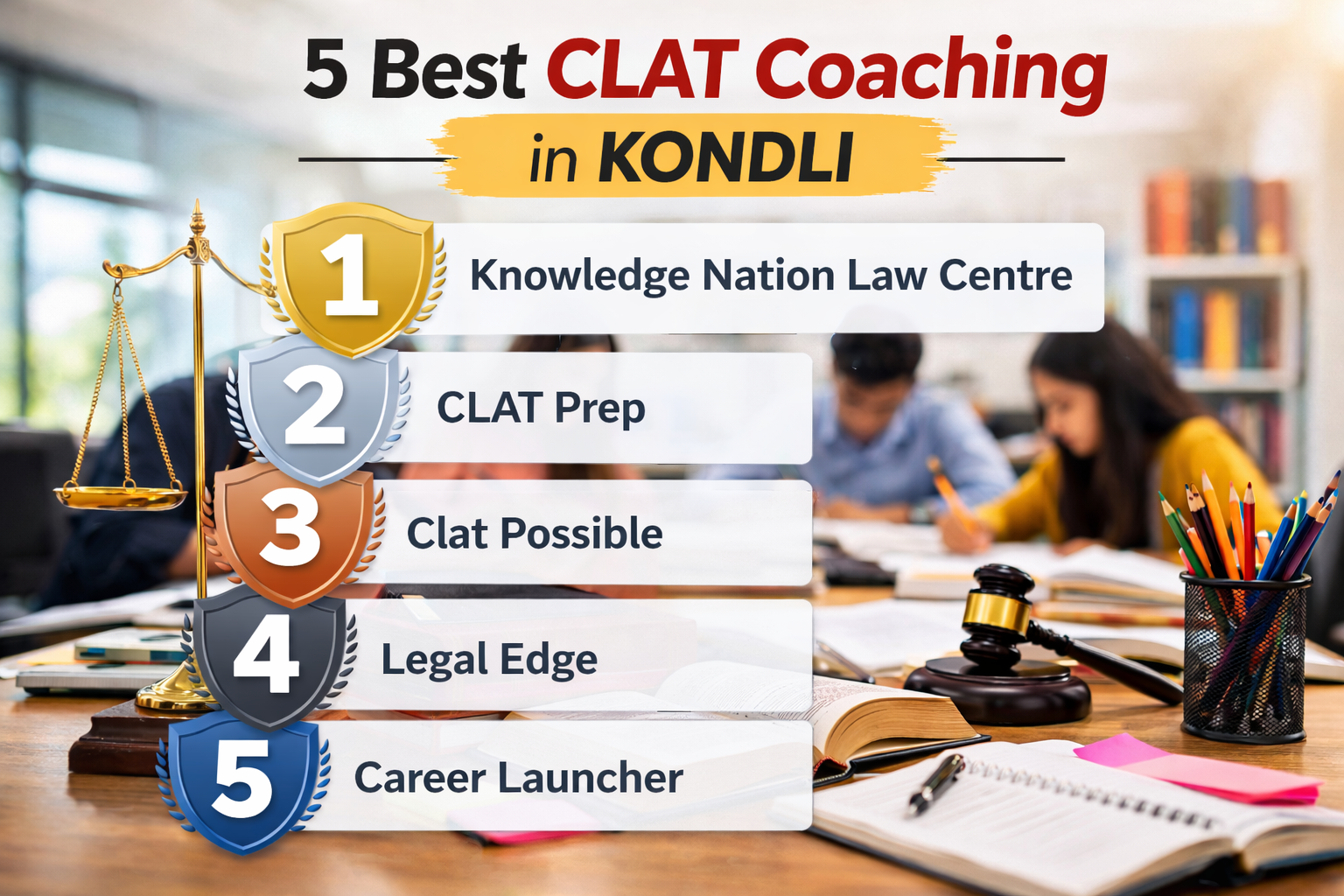 5 Best CLAT Coaching in Kondli