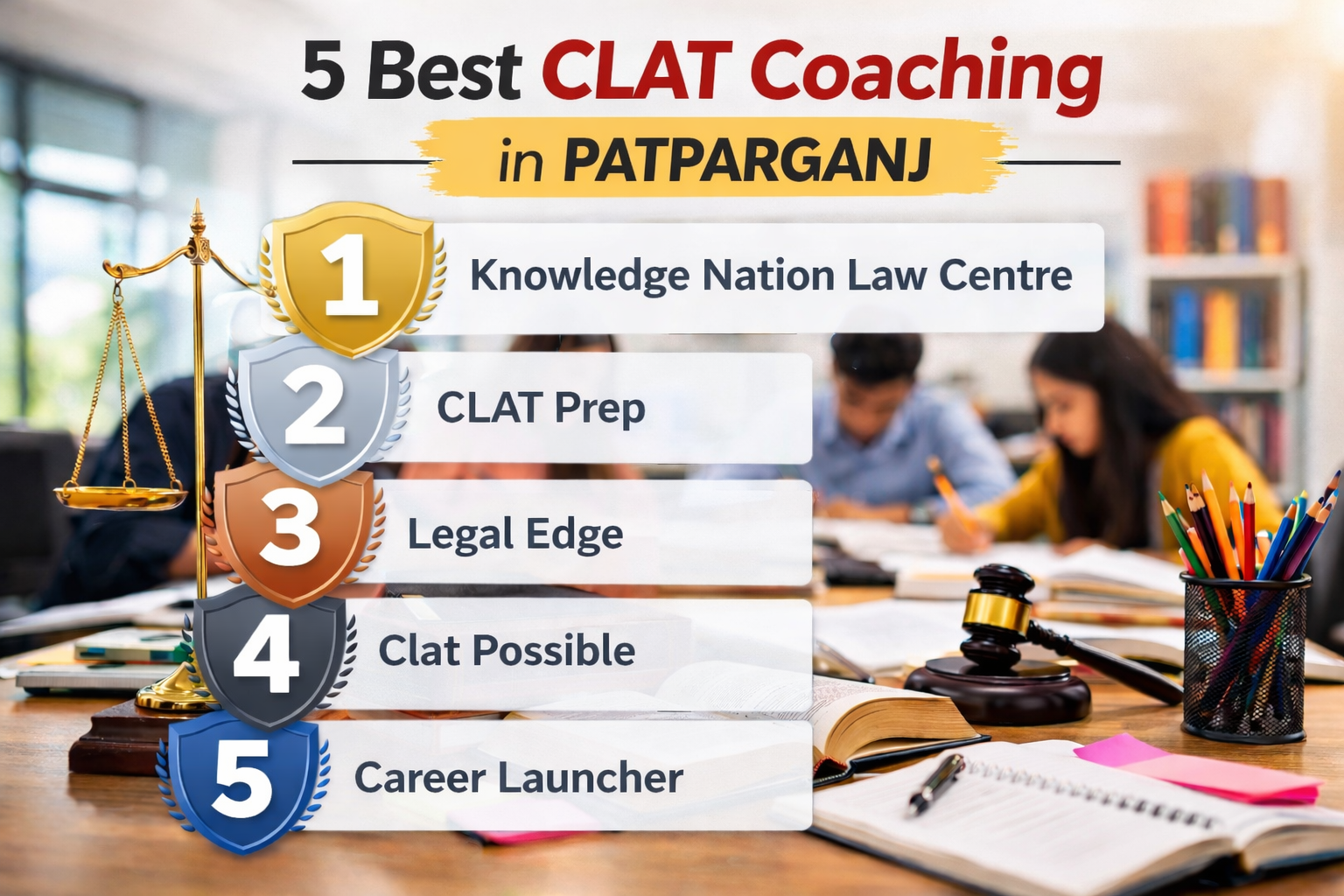 5 Best CLAT Coaching in Patparganj