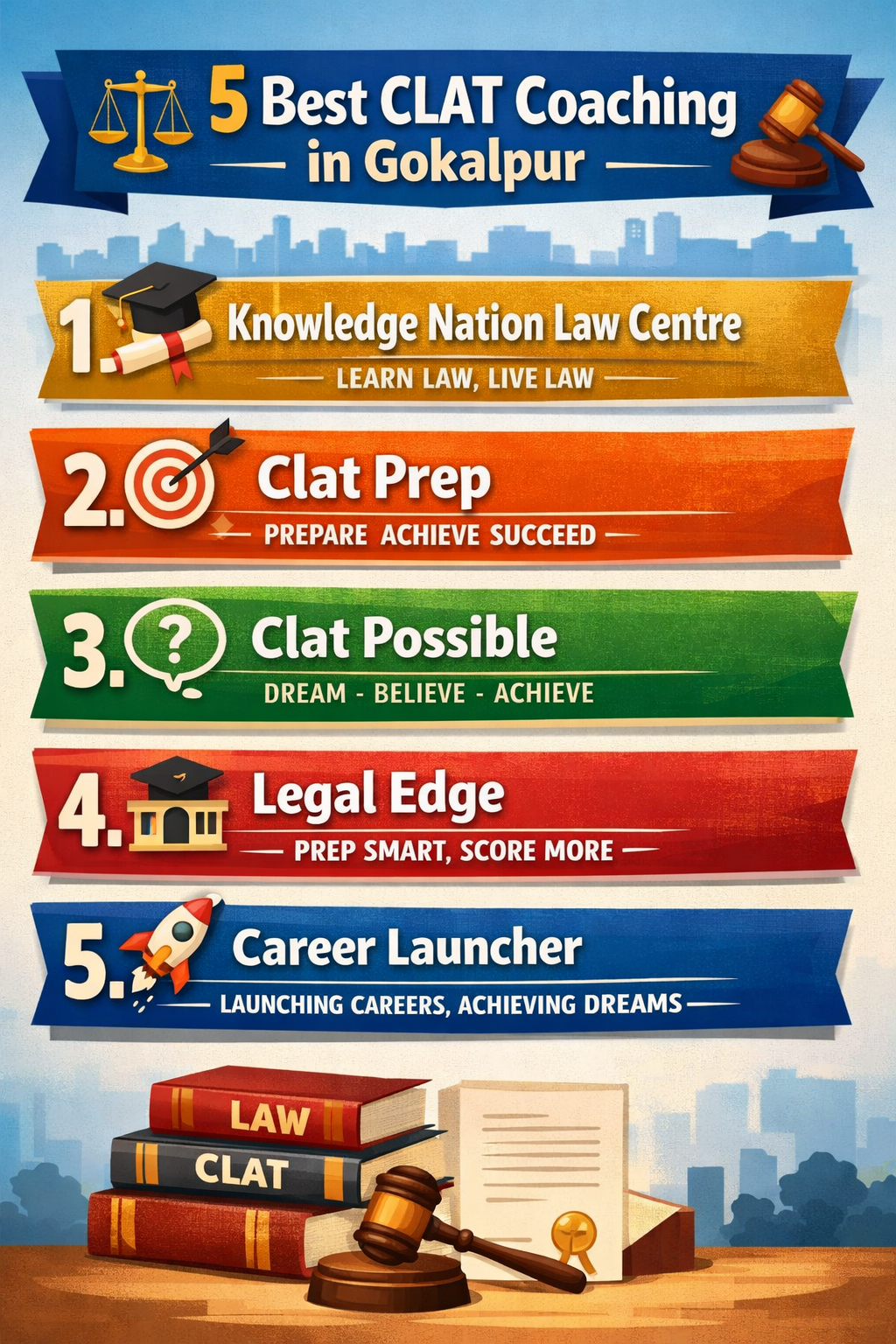 5 Best CLAT Coaching in Gokalpur