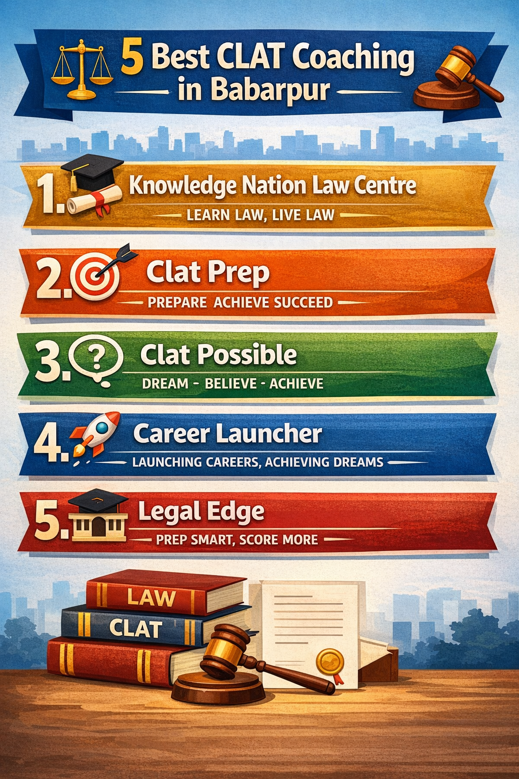 5 Best CLAT Coaching in Babarpur
